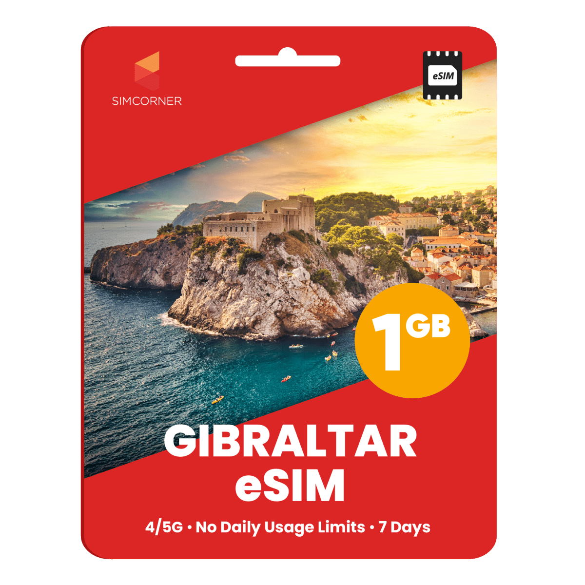Gibraltar Data eSIM - SimCorner