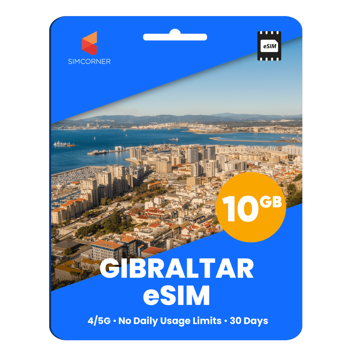 Gibraltar Data eSIM - SimCorner