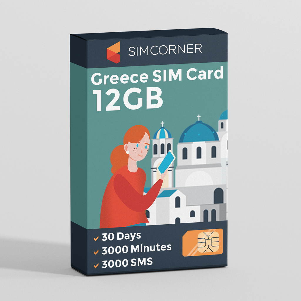 Greece Travel Sim Card (12GB)