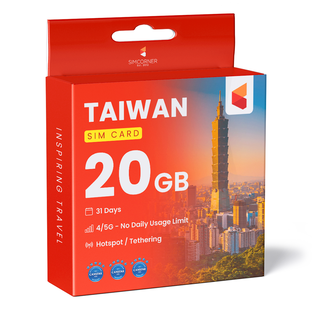 Taiwan Data SIM Card (31 Day - 20GB)