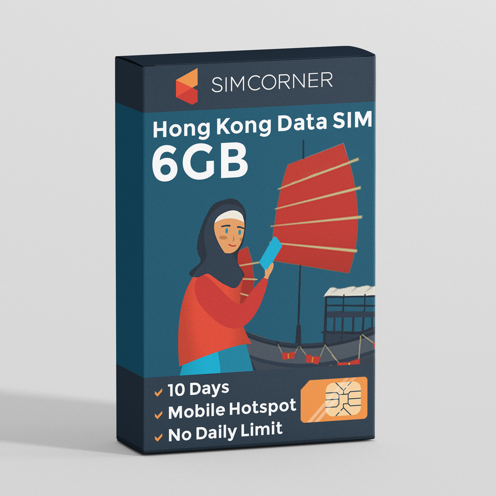 Hong Kong Data Sim (10 day - 6GB)