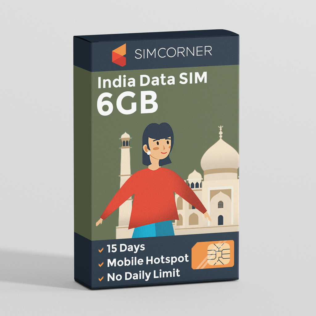 India Data SIM Card (15 Day - 6GB)