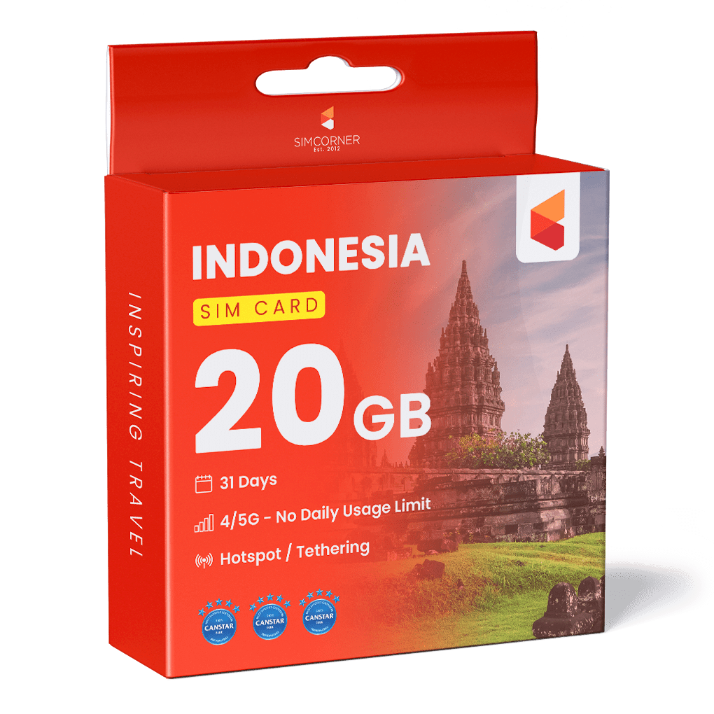 Indonesia Data SIM Card (31 Day - 20GB) - SimCorner