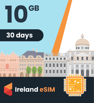 Ireland eSIM: 10GB - 30 Days