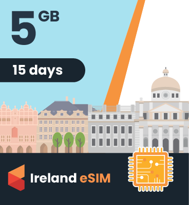 Ireland eSIM: 5GB - 15 Days