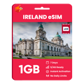 Ireland eSIM: 1GB - 7 Days