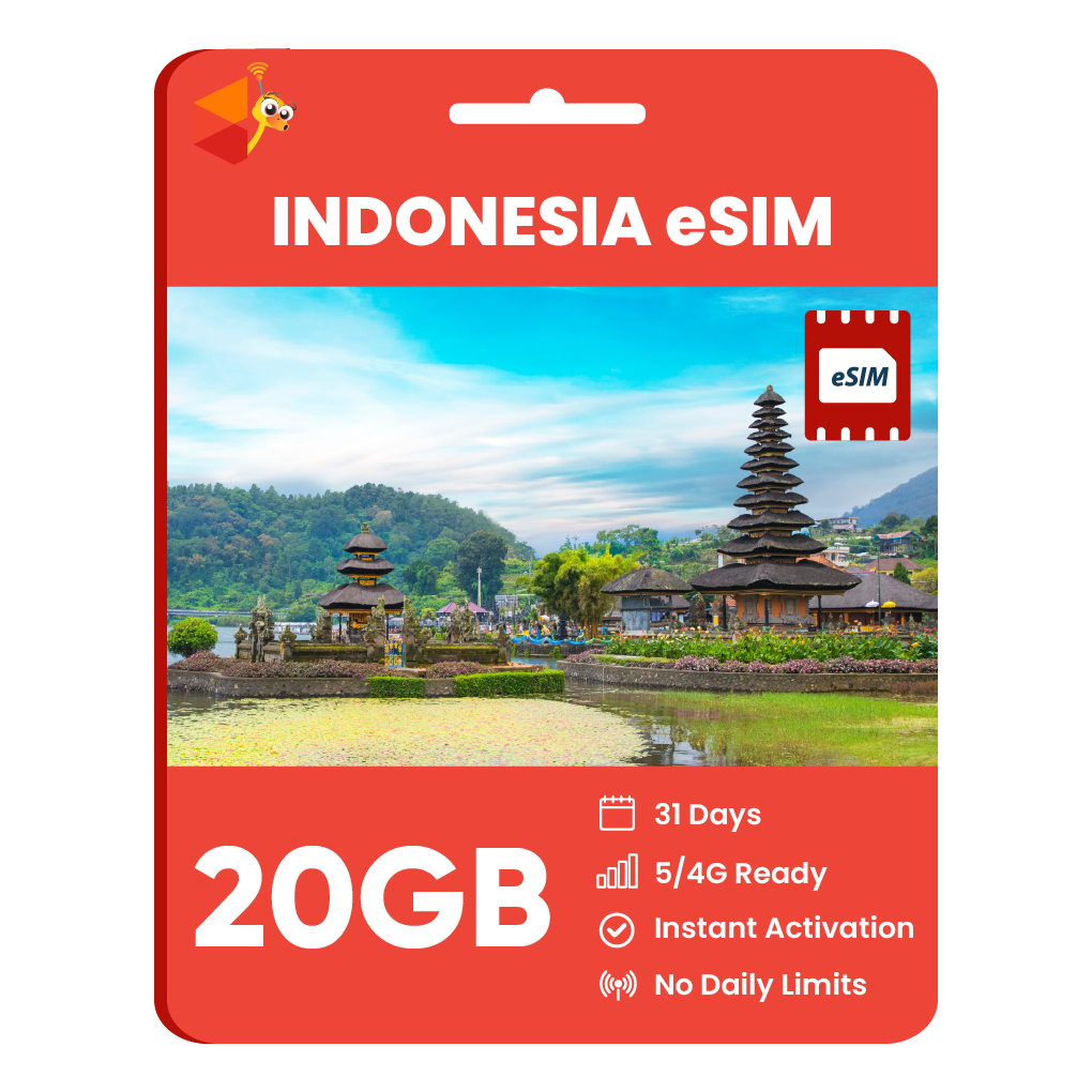 [eSIM] Indonesia Data eSIM (20GB - 31 Days)