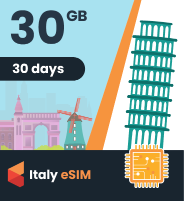 Italy eSIM: 30GB - 30 Days