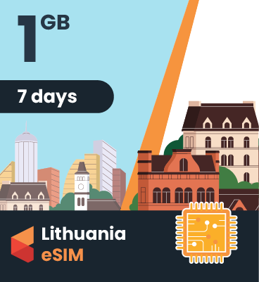 Lithuania eSIM: 1GB - 7 Days