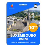 Thumbnail for Luxembourg eSIM: 10GB - 30 Days
-SimCorner