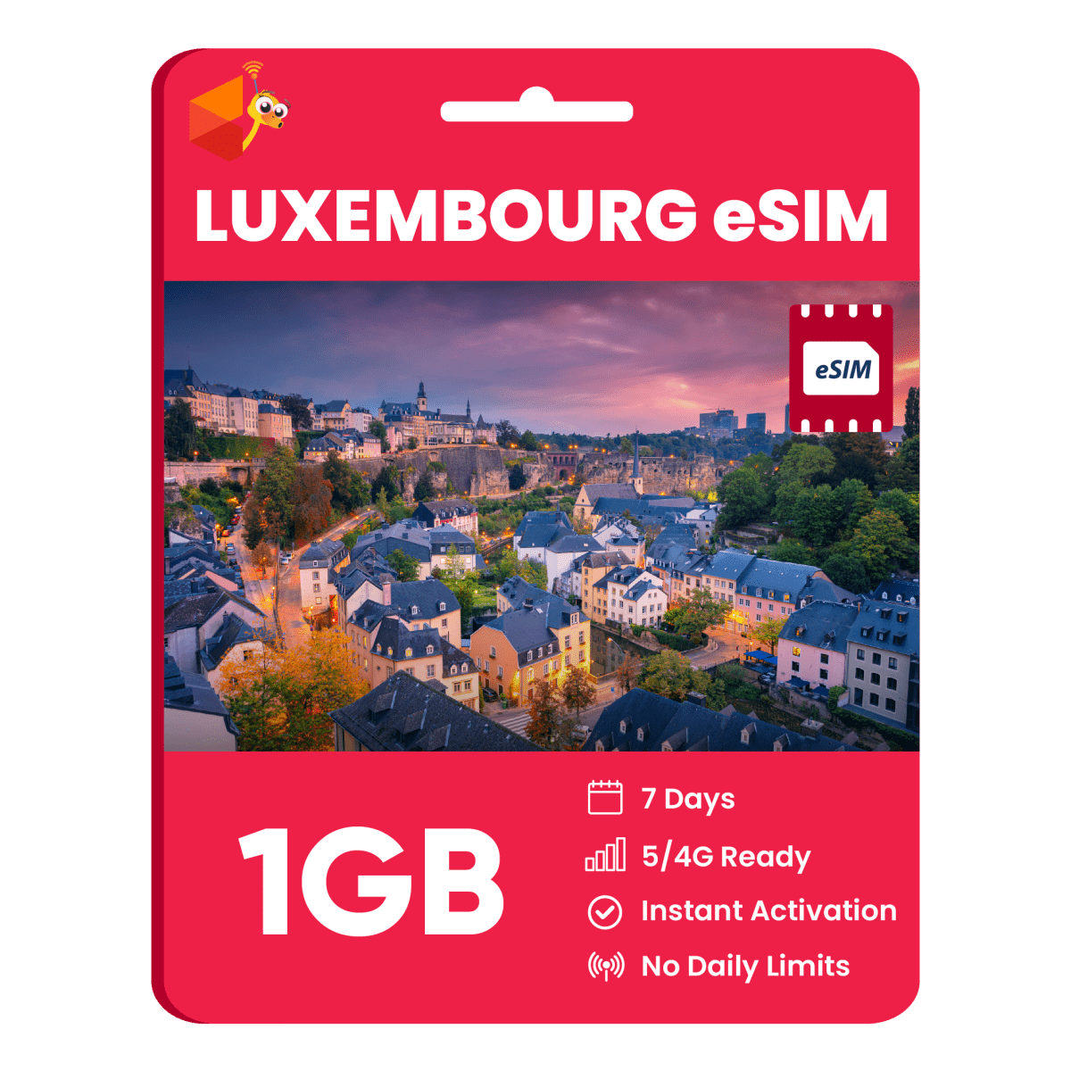 Luxembourg Data eSIM - SimCorner