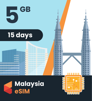 Malaysia eSIM: 5GB - 15 Days 