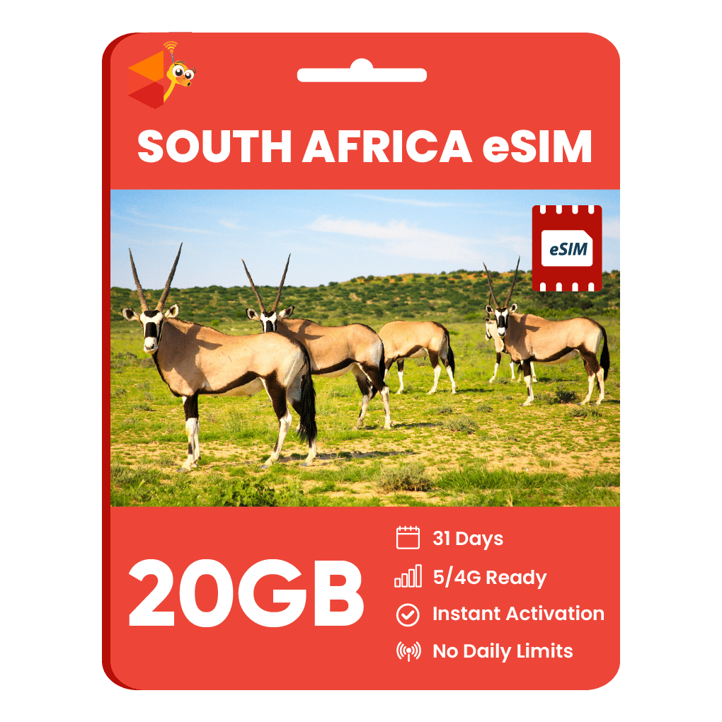 [eSIM] South Africa Data eSIM (20GB - 31 Days) - SimCorner