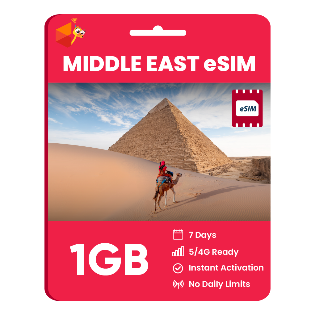 Middle East eSIM: 1GB - 7 Days
