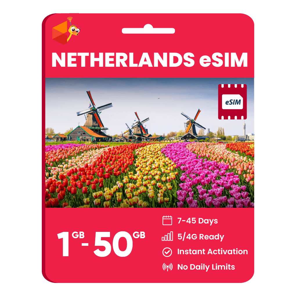 Netherlands Data eSIM - SimCorner