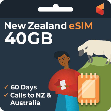 New Zealand Travel eSim (One NZ) - 40GB | SimCorner