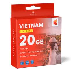 Vietnam Data SIM Card (31 Day - 20GB)