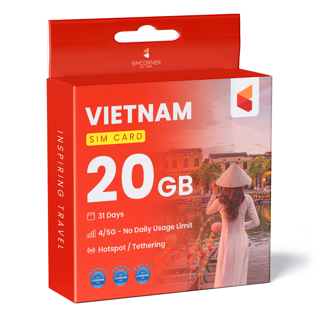 Vietnam Data SIM Card (31 Day - 20GB)