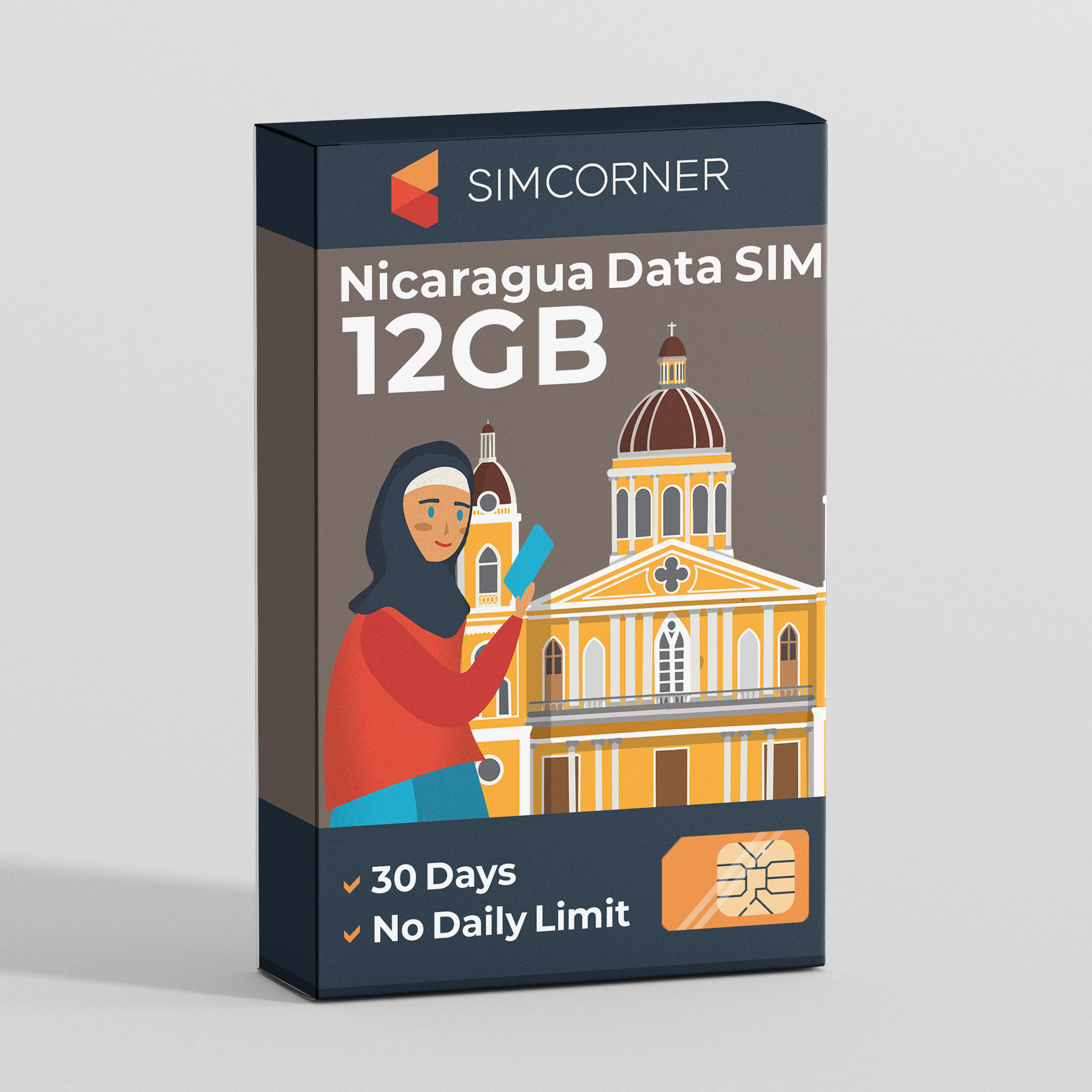 Nicaragua Data SIM Card(12GB)