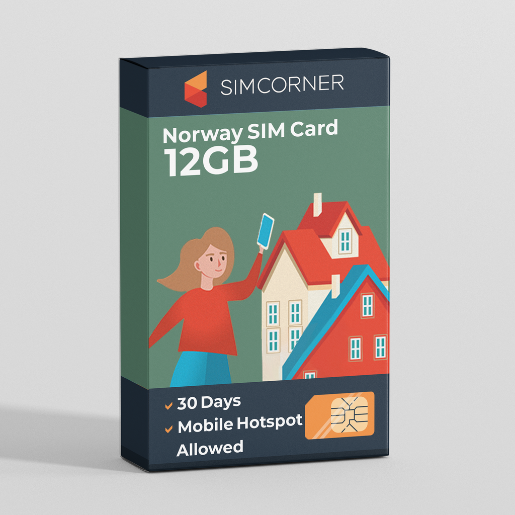 Norway Travel Sim Card (12GB)