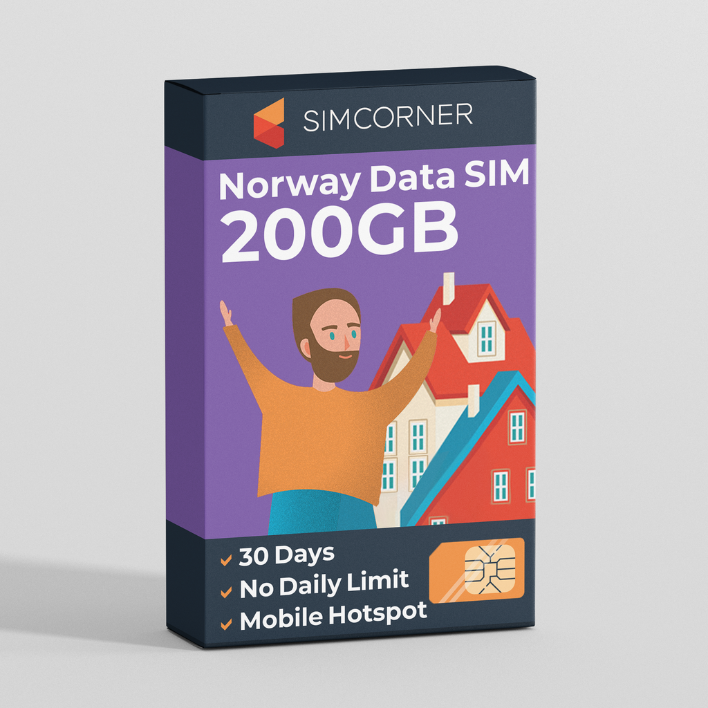 Norway Travel Sim Card 200GB | SimCorner