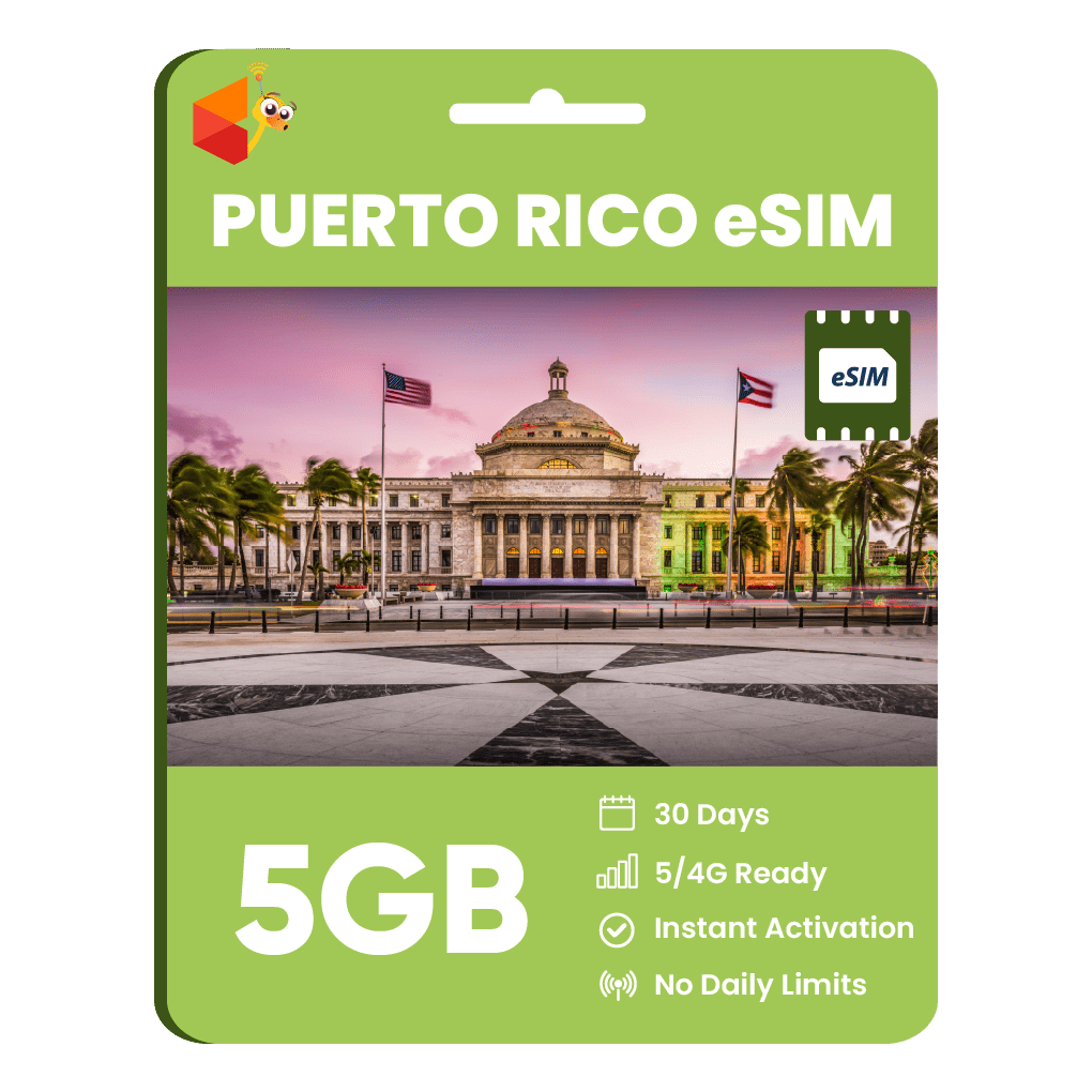 Puerto Rico Data eSIM - SimCorner