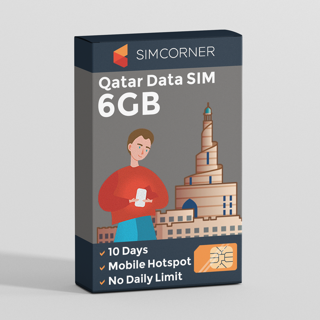 Qatar Data SIM Card (10 day - 6GB)