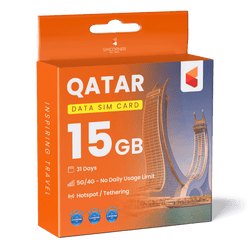Qatar Data SIM Card (31 Day - 15GB)