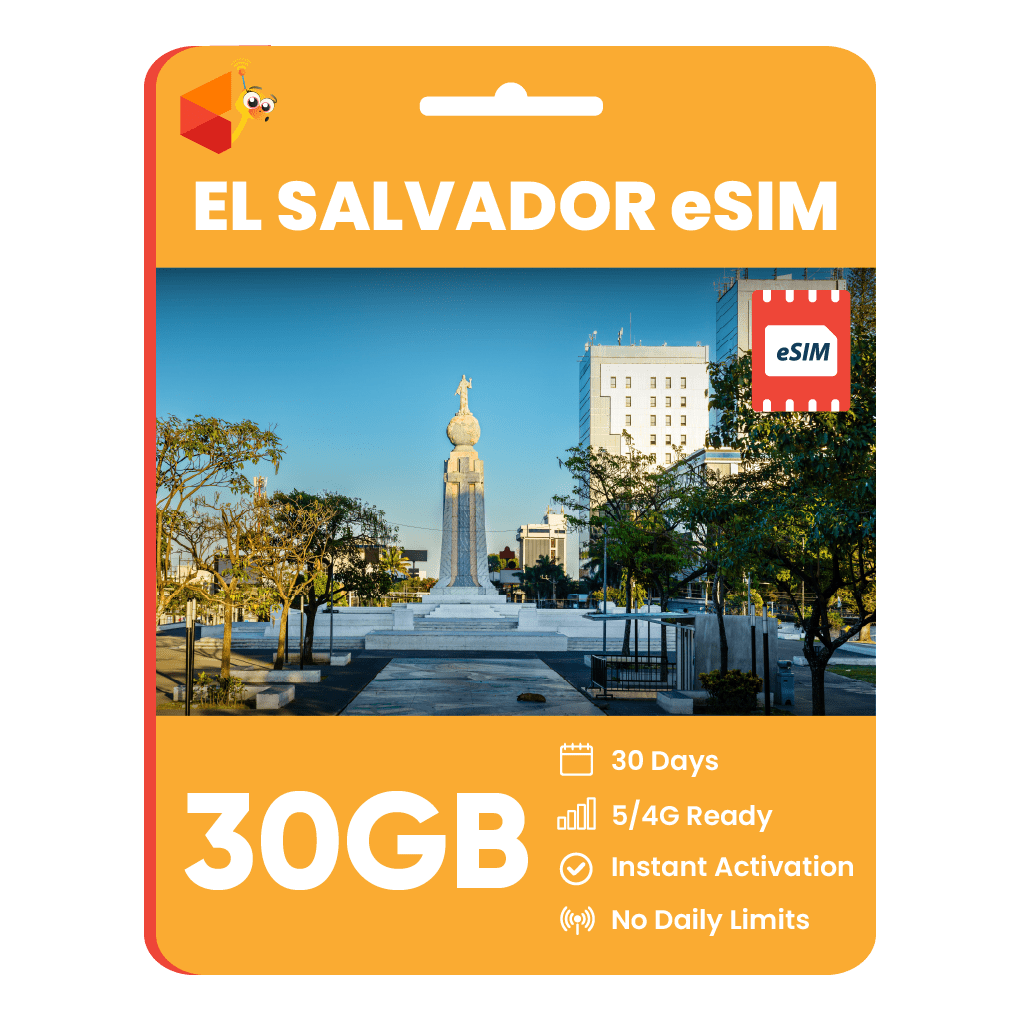 El Salvador Data eSIM - SimCorner