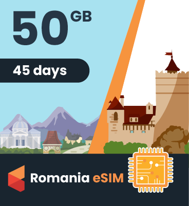 Romania eSIM: 50GB - 45 Days