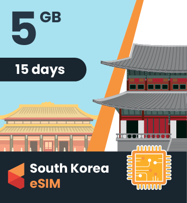 South Korea eSIM: 5GB - 15 Days 