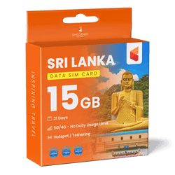 Sri Lanka Data SIM Card (31 Day - 15GB)