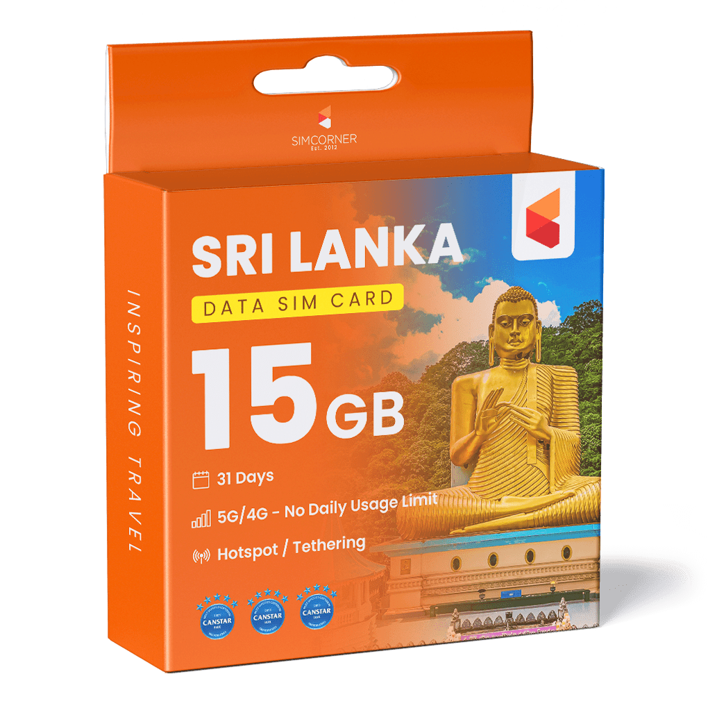 Sri Lanka Data SIM Card (31 Day - 15GB) - SimCorner