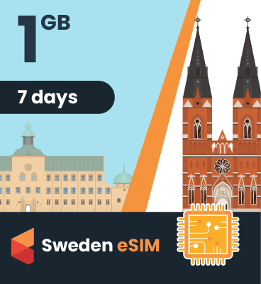 Sweden eSIM: 1GB - 7 Days