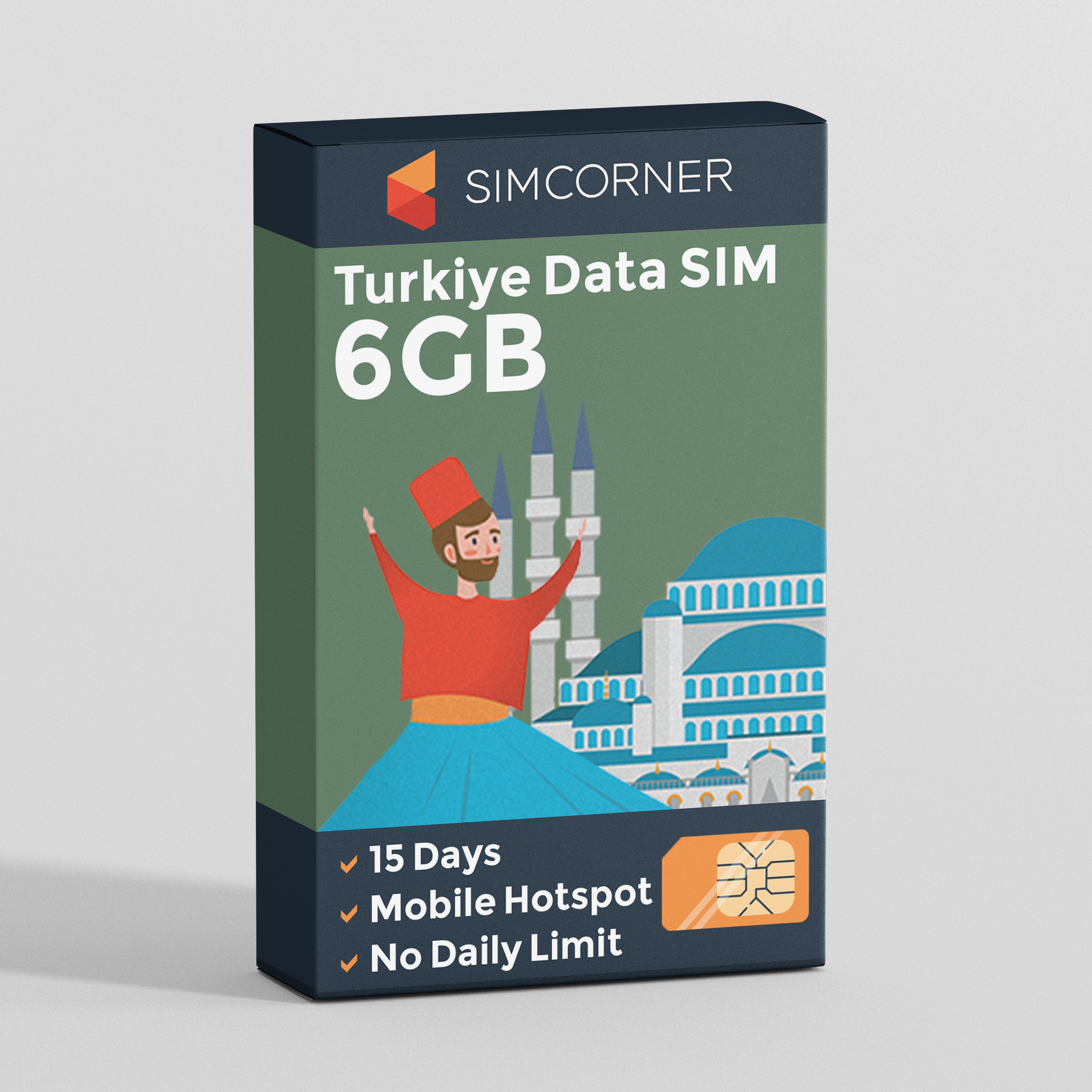 Turkiye Data SIM Card (15 Day - 6GB)