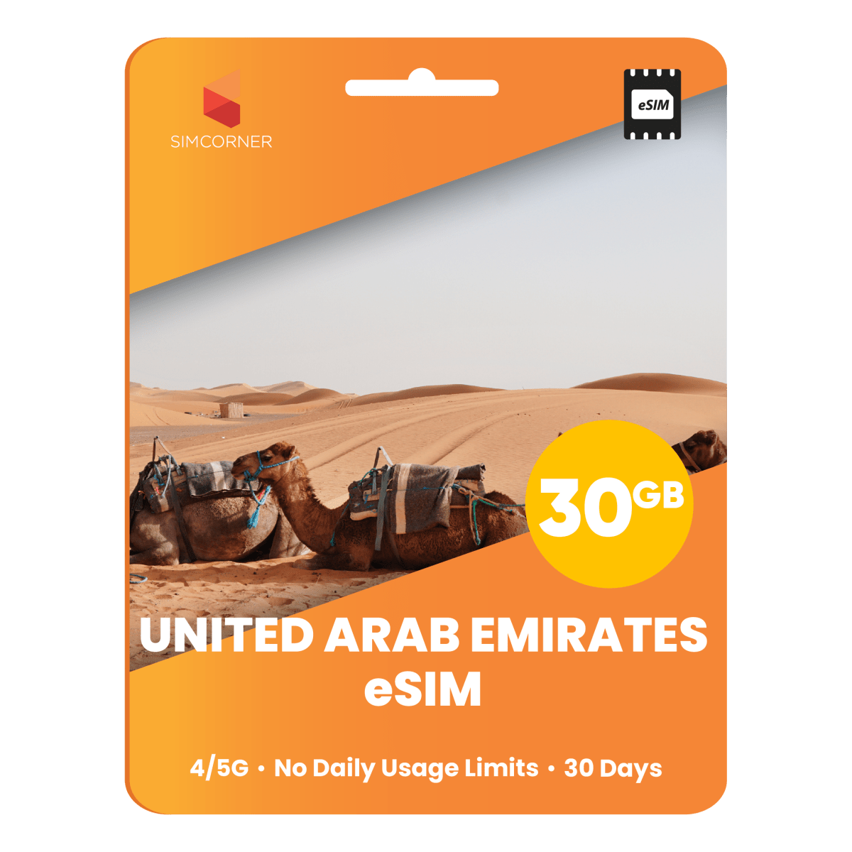 United Arab Emirates Data eSIM - SimCorner