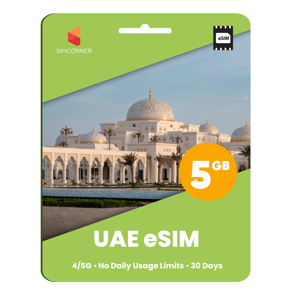 United Arab Emirates Data eSIM - SimCorner