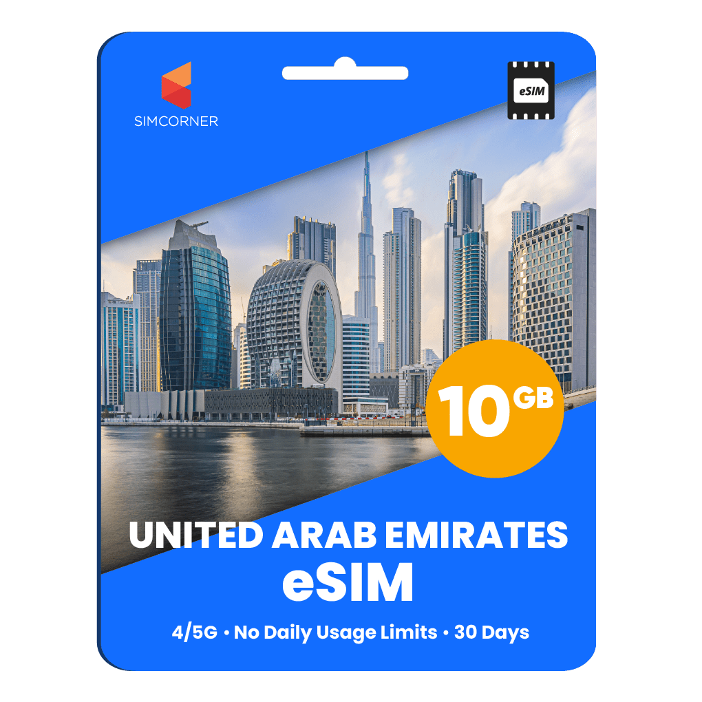United Arab Emirates Data eSIM - SimCorner