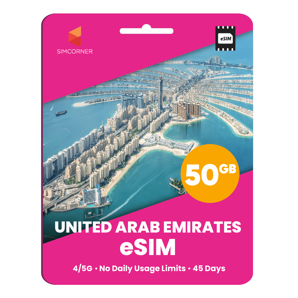United Arab Emirates Data eSIM - SimCorner