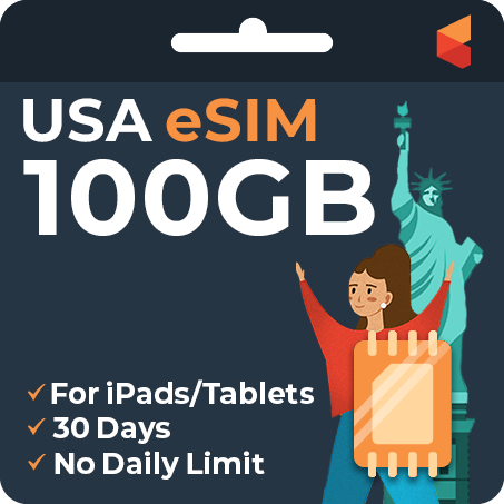 eSIM USA Data Only (iPad/Tablet)