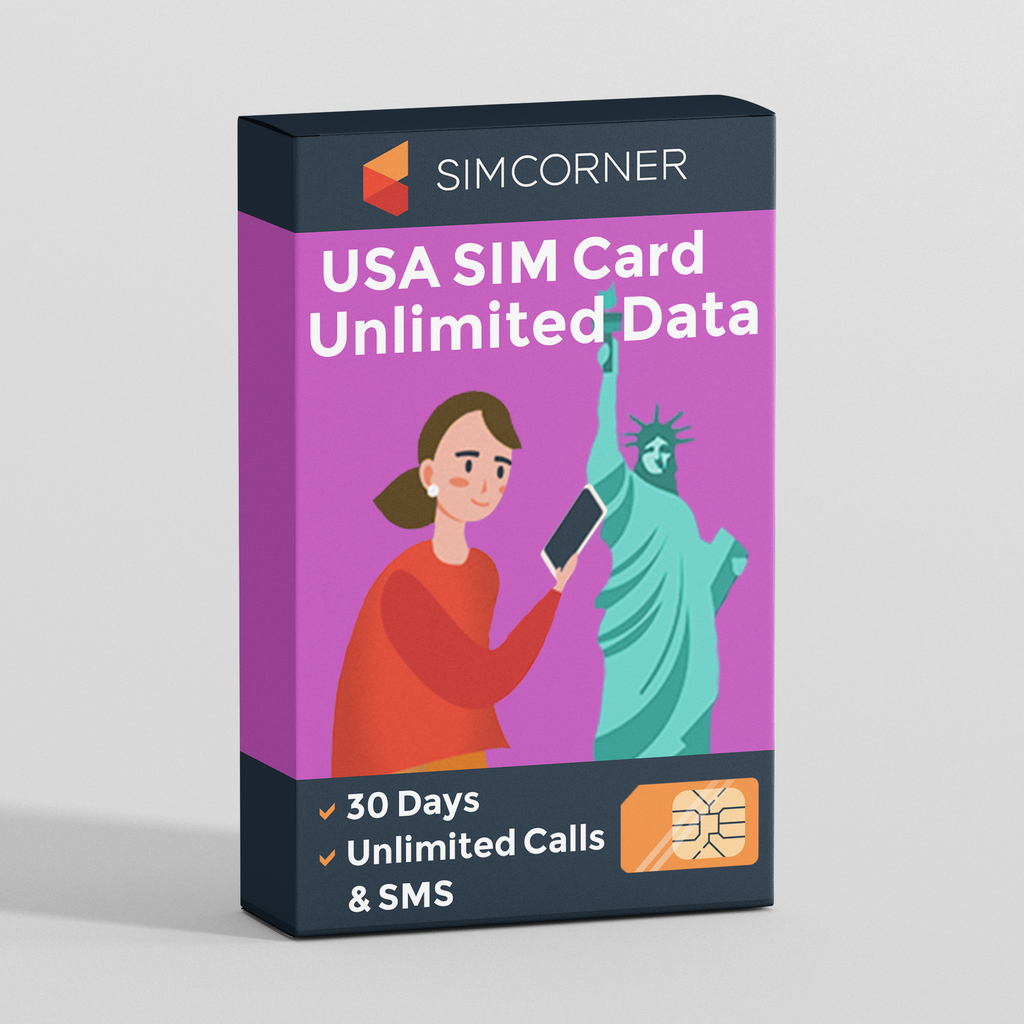 USA Travel SIM Card - Unlimited Data (UltraMobile)
