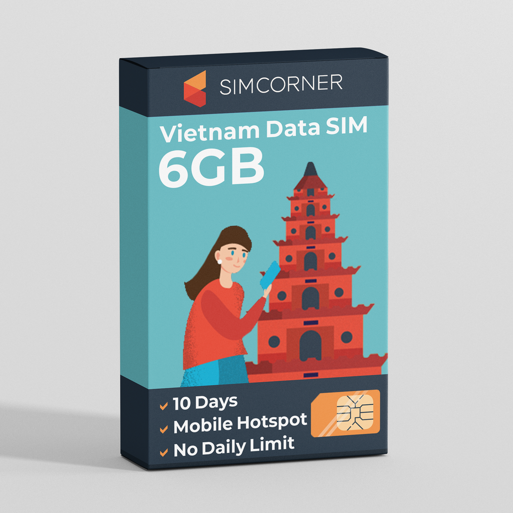 Vietnam Data SIM Card (10 day - 6GB)