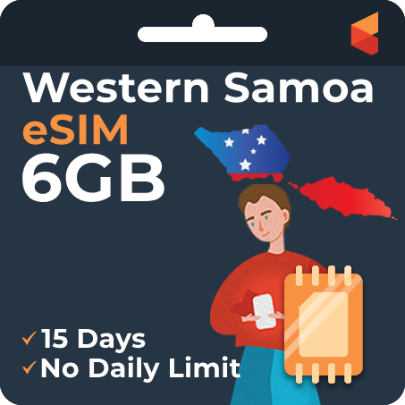 [eSIM] Western Samoa Data eSIM (6GB - 15 Days)
