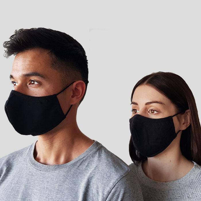 Protective Adult Cloth Face Mask - Black I SimCornerAustralia